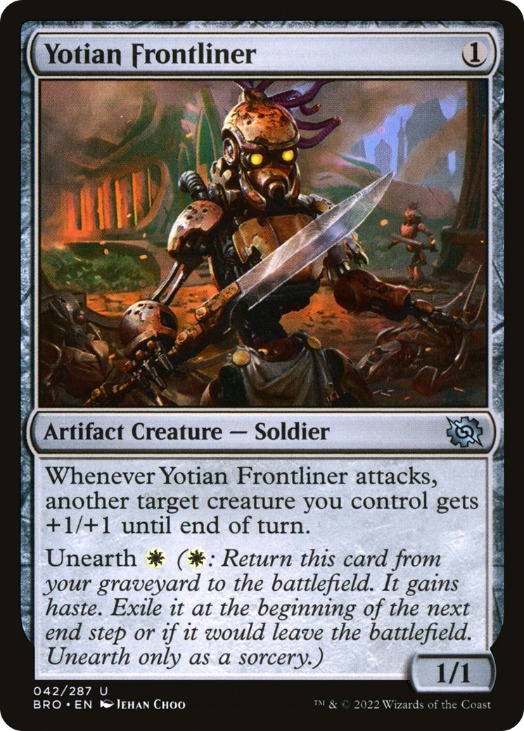Yotian Frontliner (BRO-042) [The Brothers' War] Foil MTG Single Wizards of the Coast