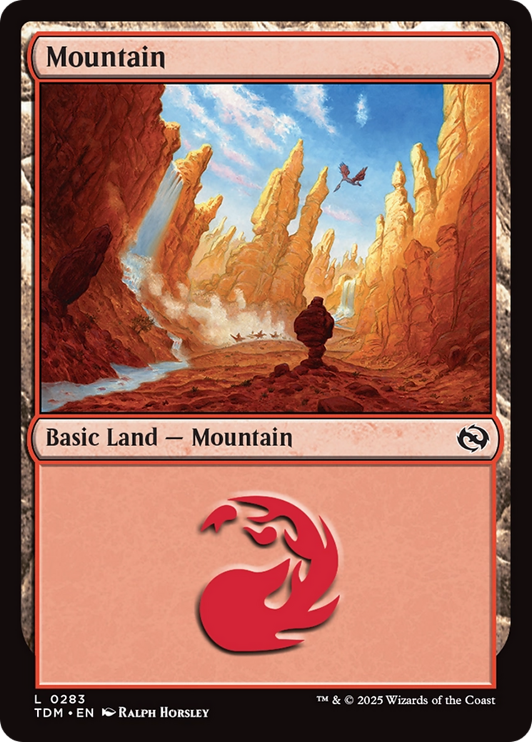 Mountain (0283) (TDM-283) [Tarkir: Dragonstorm] MTG Single Wizards of the Coast