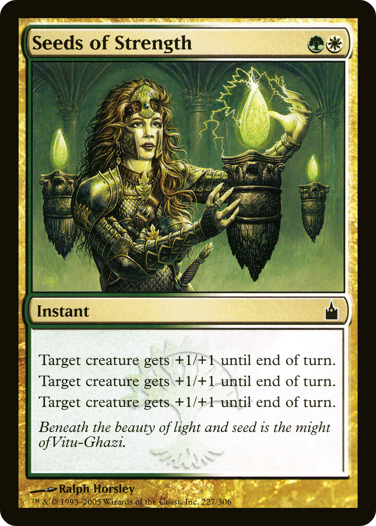 Seeds of Strength (RAV-227) [Ravnica: City of Guilds] MTG Single Wizards of the Coast