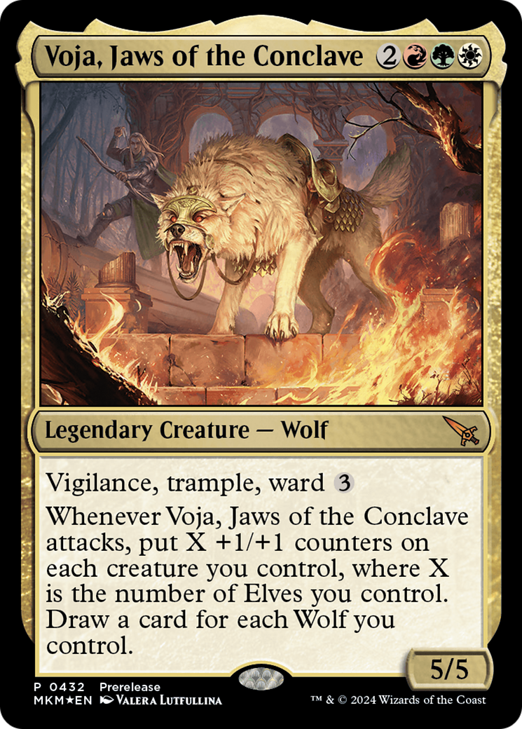 Voja, Jaws of the Conclave [Murders at Karlov Manor Prerelease Promos] MTG Single Magic: The Gathering
