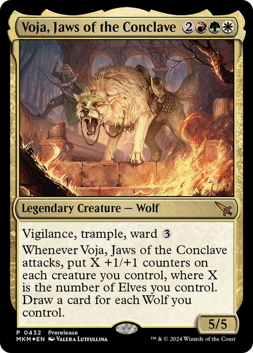 Voja, Jaws of the Conclave (PRE-432) [Murders at Karlov Manor] Foil MTG Single Wizards of the Coast