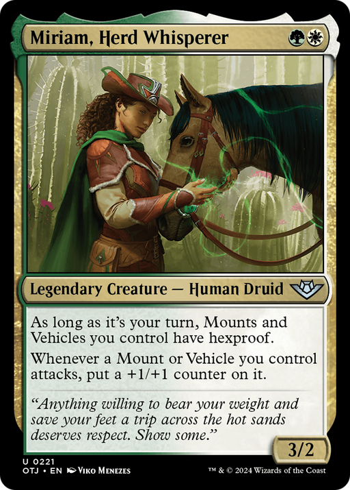 Miriam, Herd Whisperer (OTJ-221) [Outlaws of Thunder Junction] Foil MTG Single Wizards of the Coast