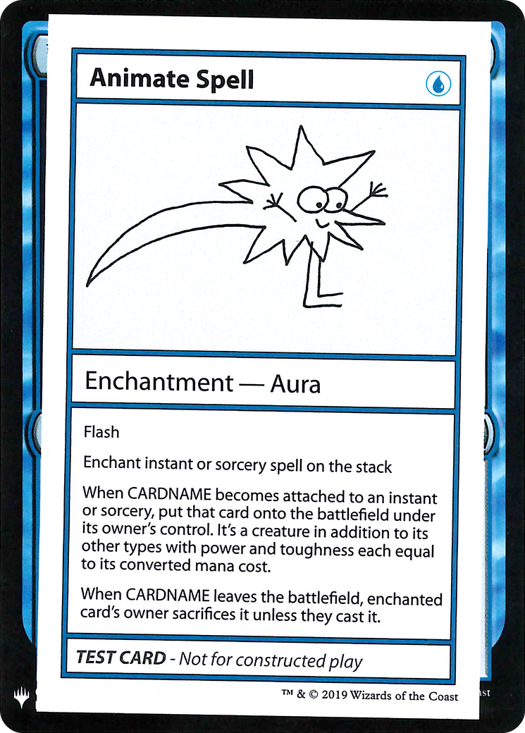 Animate Spell (CMB1-) [Mystery Booster] Playtest Cards 2019 MTG Single Wizards of the Coast