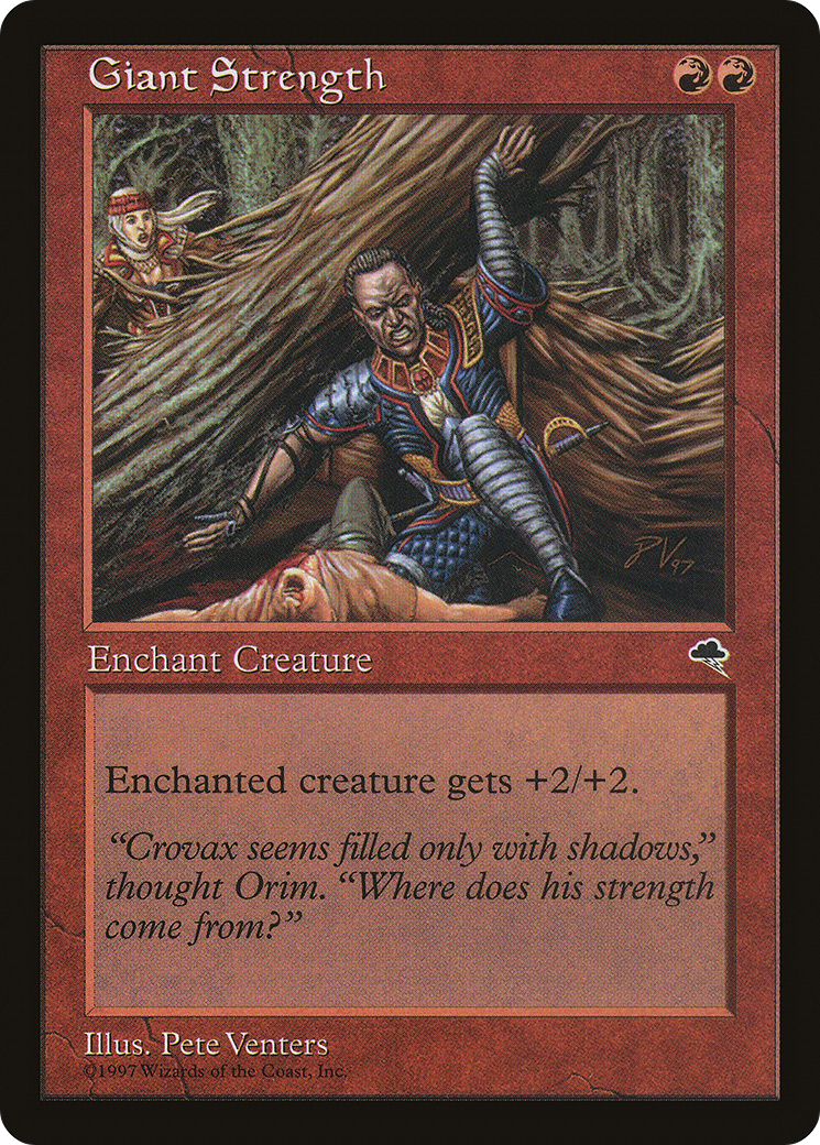 Giant Strength (TMP-178) [Tempest] MTG Single Wizards of the Coast