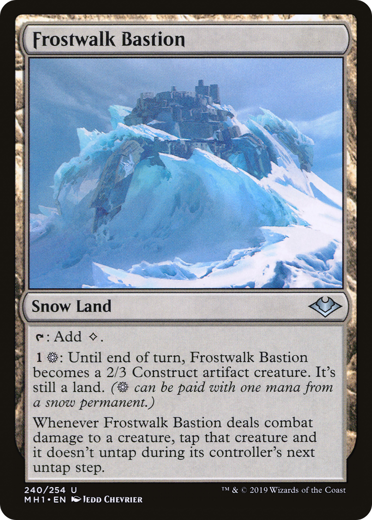 Frostwalk Bastion (MH1-240) [Modern Horizons] MTG Single Modern Horizons