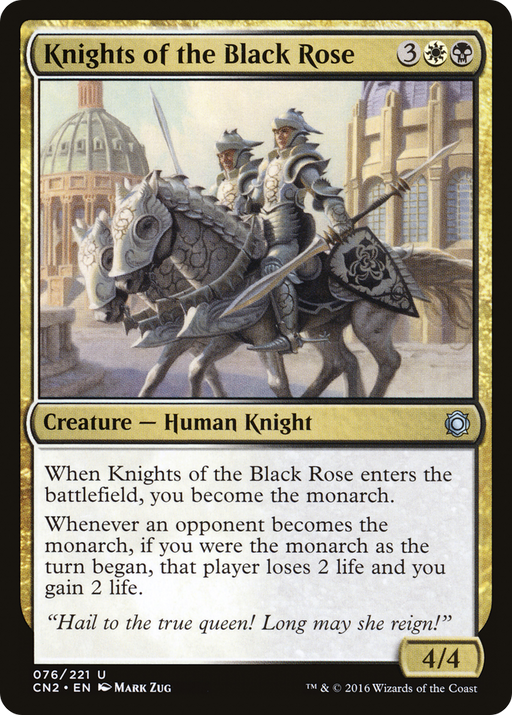 Knights of the Black Rose (CN2-076) [Conspiracy: Take the Crown] Foil MTG Single Wizards of the Coast