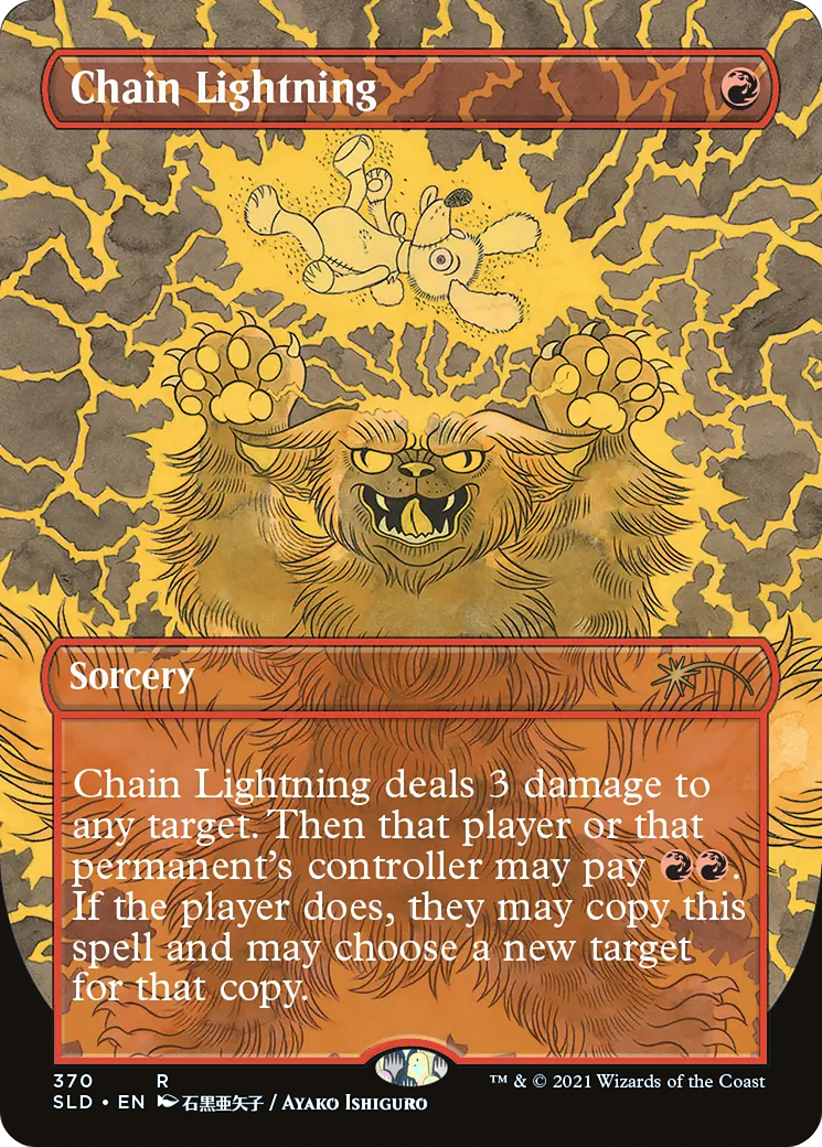 Chain Lightning (370) (SLD-370) [Secret Lair] Drop (Borderless) MTG Single Wizards of the Coast