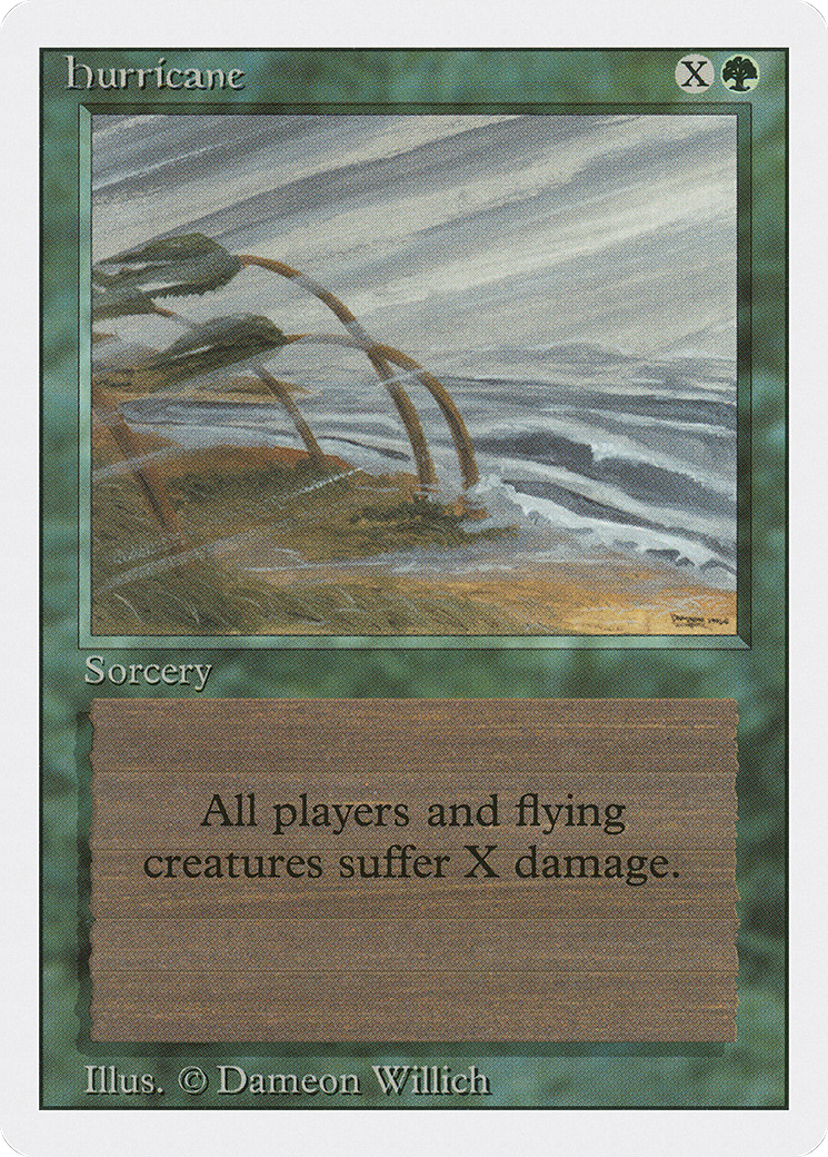 Hurricane (3ED-202) [Revised Edition] MTG Single Wizards of the Coast