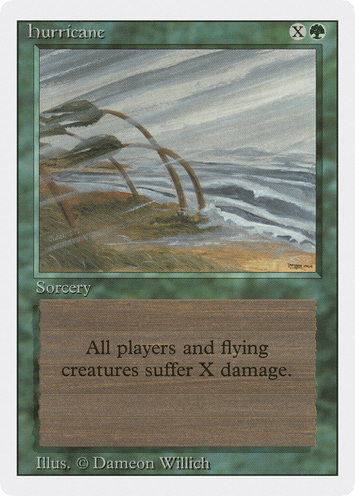 Hurricane (3ED-202) [Revised Edition] MTG Single Wizards of the Coast