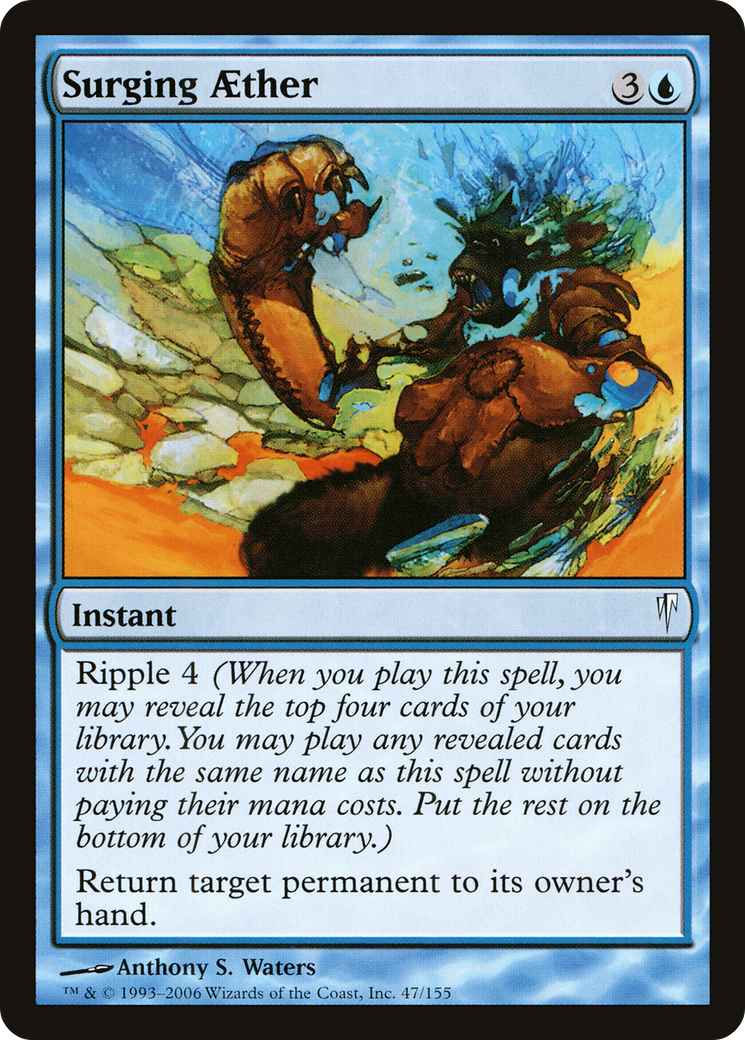 Surging Aether (CSP-047) [Coldsnap] Foil MTG Single Wizards of the Coast