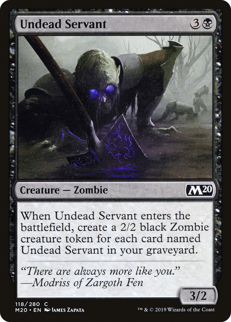 Undead Servant (M20-118) [Core Set 2020] MTG Single Wizards of the Coast