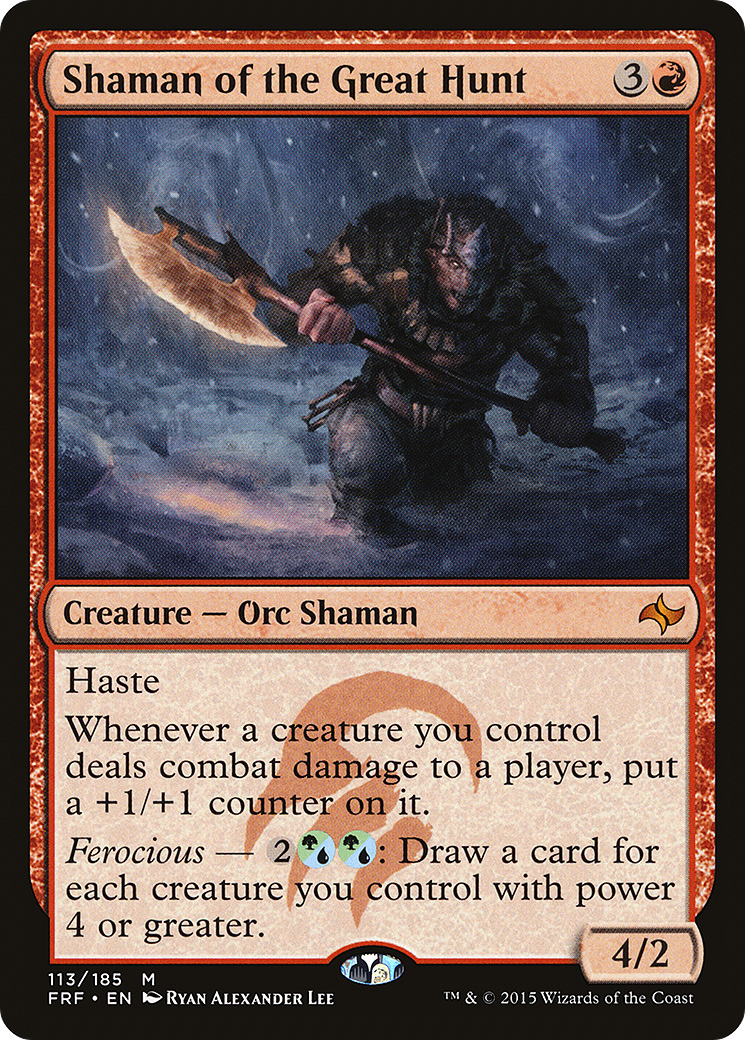 Shaman of the Great Hunt (FRF-113) [Fate Reforged] Foil MTG Single Wizards of the Coast