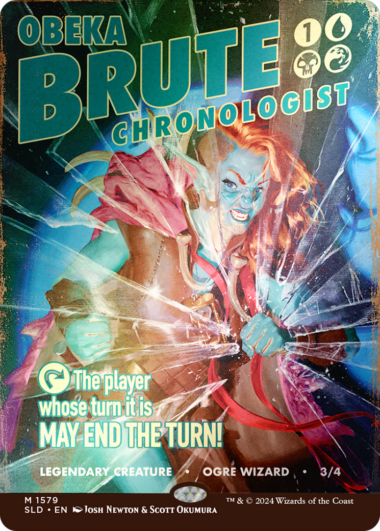 Obeka, Brute Chronologist (Rainbow Foil) (SLD-1579) [Secret Lair] Drop (Borderless) Foil MTG Single Wizards of the Coast