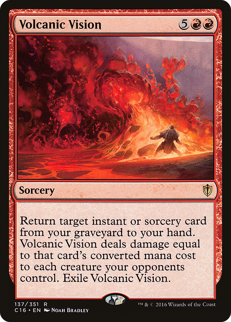 Volcanic Vision (C16-137) [Commander 2016] MTG Single Wizards of the Coast
