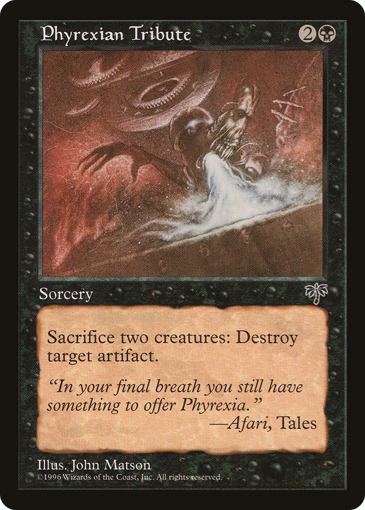 Phyrexian Tribute (MIR-134) [Mirage] MTG Single Wizards of the Coast