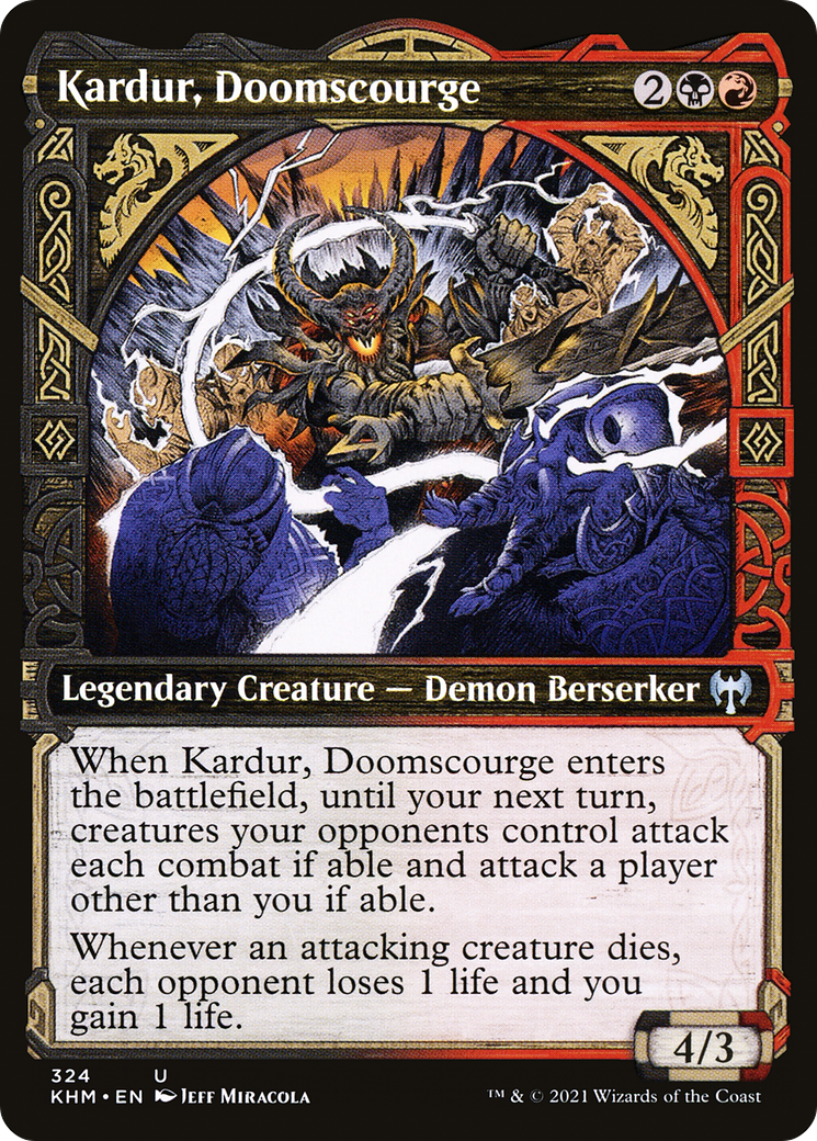 Kardur, Doomscourge (KHM-324) [Kaldheim] (Showcase) MTG Single Wizards of the Coast