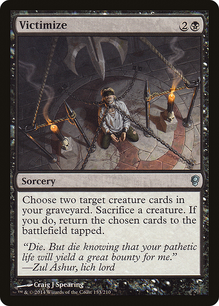 Victimize (CNS-133) [Conspiracy] Foil MTG Single Wizards of the Coast