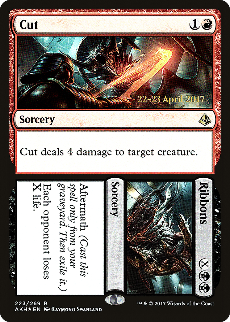 Cut // Ribbons (PRE-223) [Amonkhet Promos] Foil MTG Single Wizards of the Coast