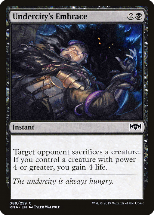 Undercity's Embrace (RNA-089) [Ravnica Allegiance] MTG Single Wizards of the Coast