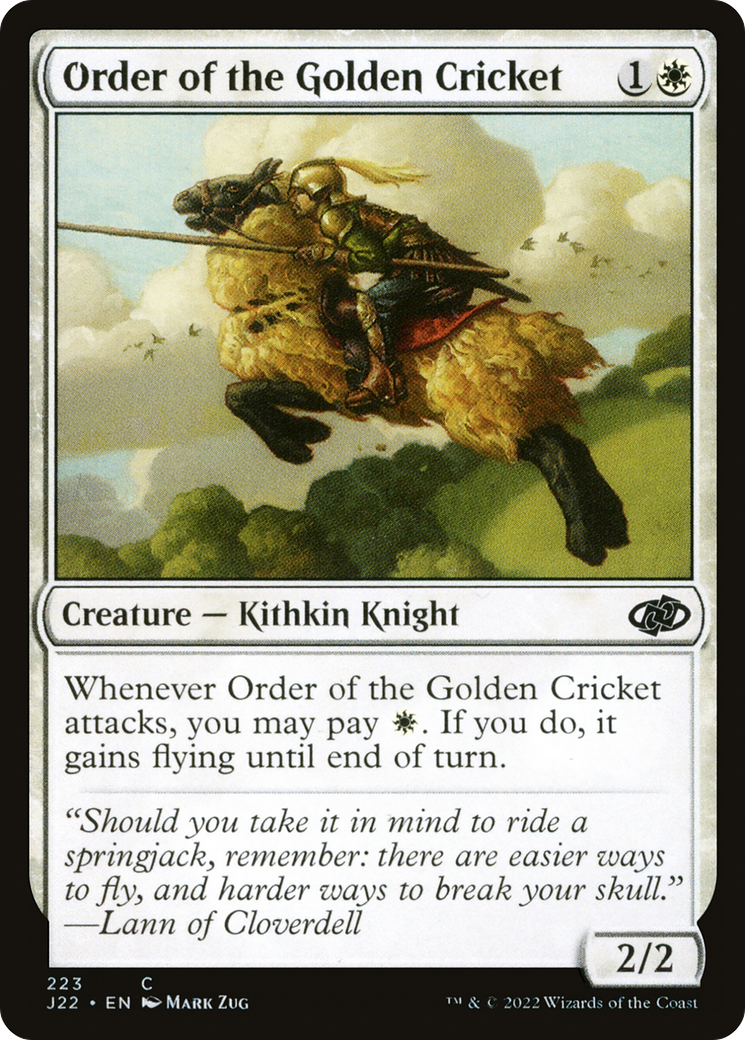 Order of the Golden Cricket (J22-223) [Jumpstart 2022] MTG Single Wizards of the Coast
