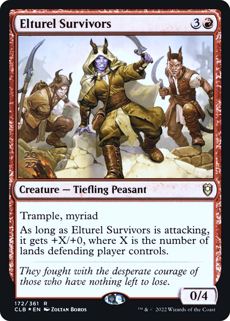 Elturel Survivors (PRE-172) [Battle for Baldur's Gate Promos] Foil MTG Single Wizards of the Coast