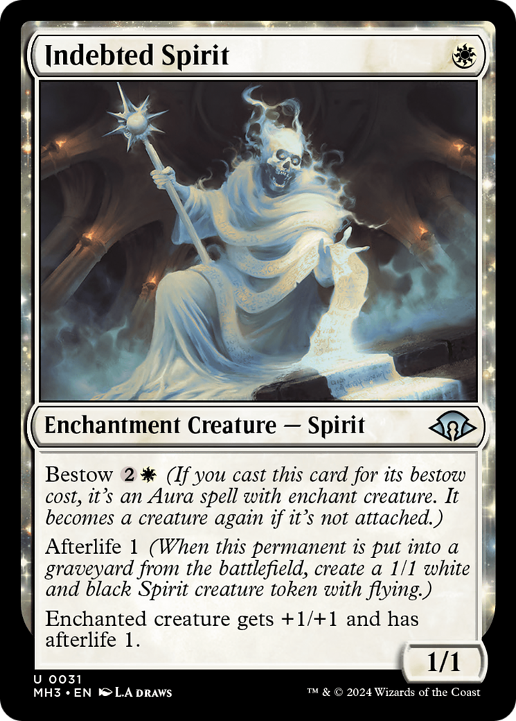 Indebted Spirit (MH3-031) [Modern Horizons 3] MTG Single Modern Horizons 3