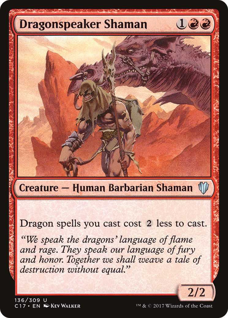 Dragonspeaker Shaman (C17-136) [Commander 2017] MTG Single Wizards of the Coast