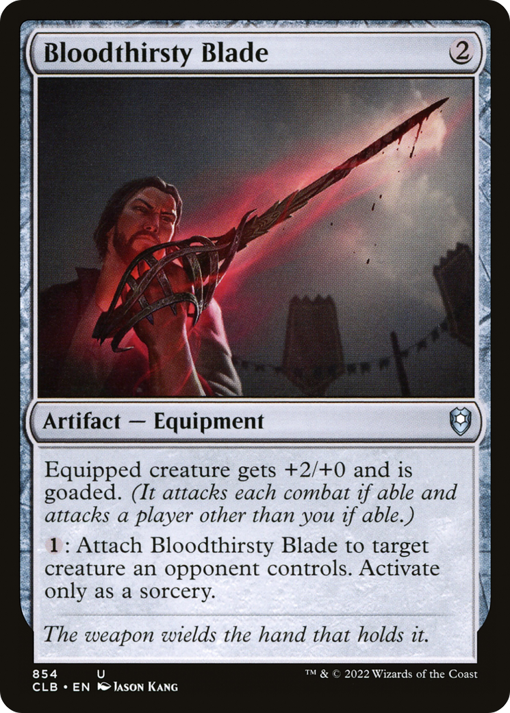 Bloodthirsty Blade (CLB-854) [Commander Legends: Battle for Baldur's Gate] MTG Single Wizards of the Coast