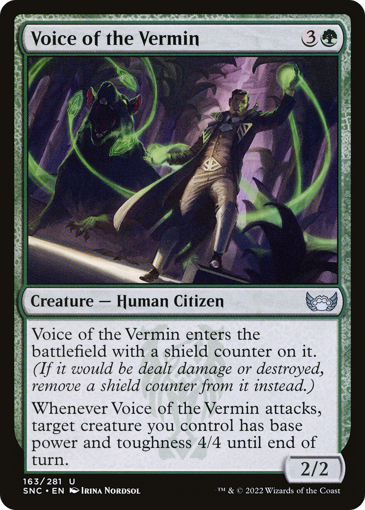 Voice of the Vermin (SNC-163) [Streets of New Capenna] Foil MTG Single Wizards of the Coast
