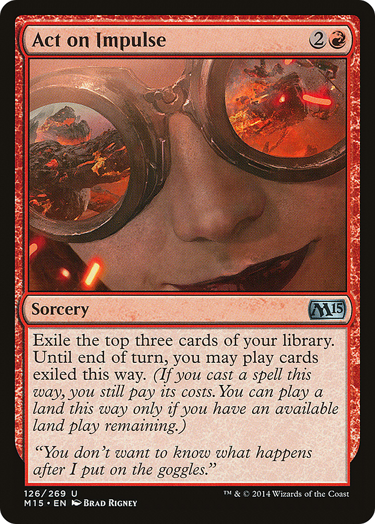 Act on Impulse (M15-126) [Magic 2015] MTG Single Wizards of the Coast