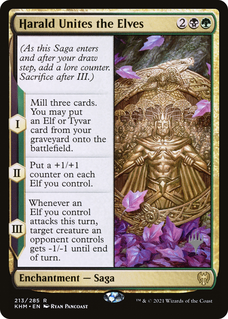 Harald Unites the Elves (PPKHM-213P) [Kaldheim Promos] MTG Single Wizards of the Coast