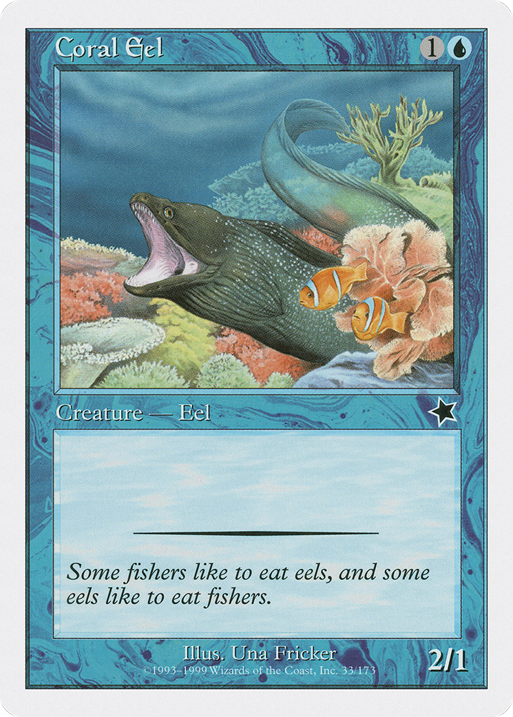 Coral Eel (S99-033) [Misc] Starter 1999 MTG Single Wizards of the Coast
