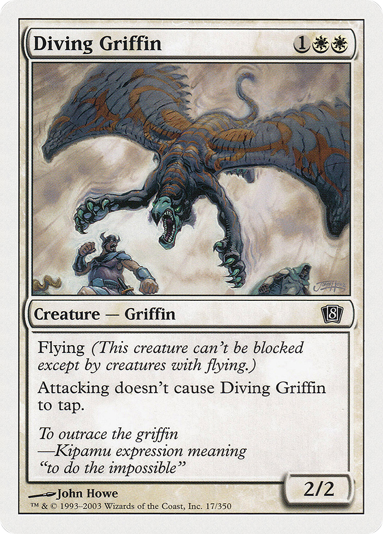 Diving Griffin (8ED-017) [8th Edition] MTG Single Wizards of the Coast