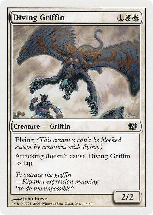 Diving Griffin (8ED-017) [8th Edition] MTG Single Wizards of the Coast