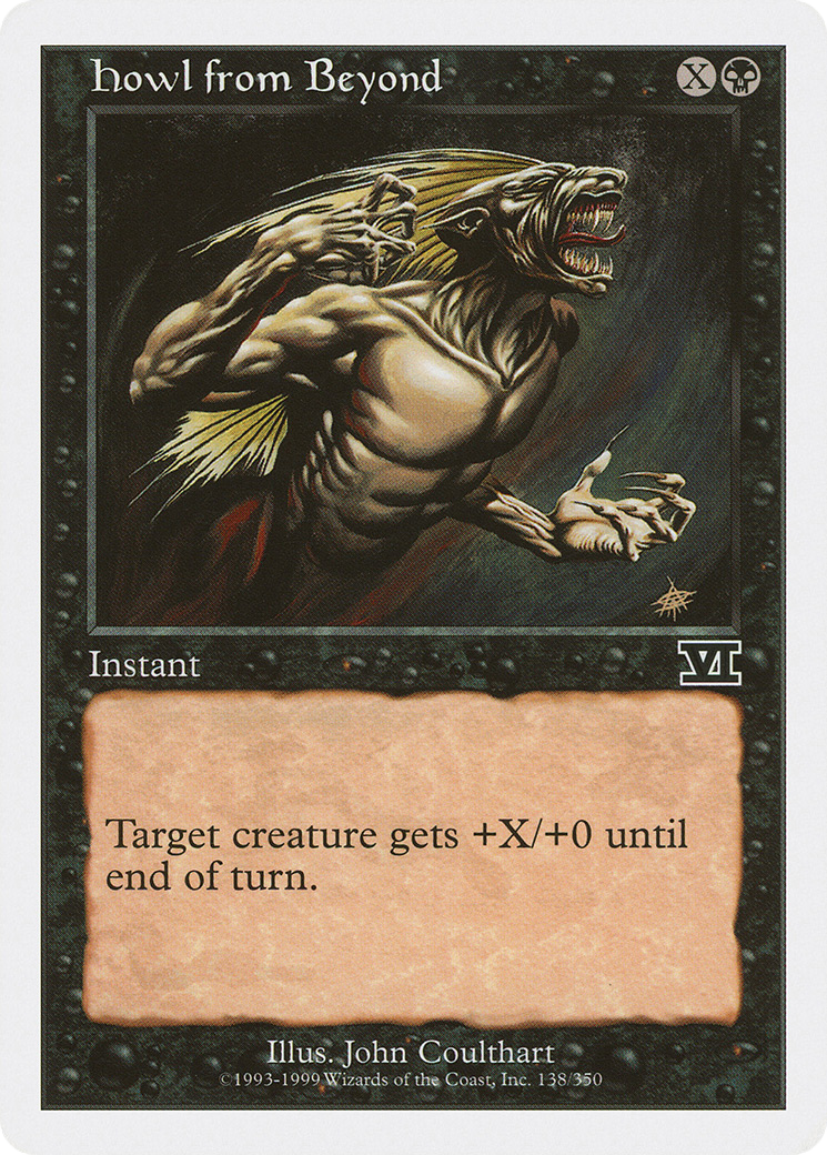 Howl from Beyond (6ED-138) [Classic Sixth Edition] MTG Single Wizards of the Coast