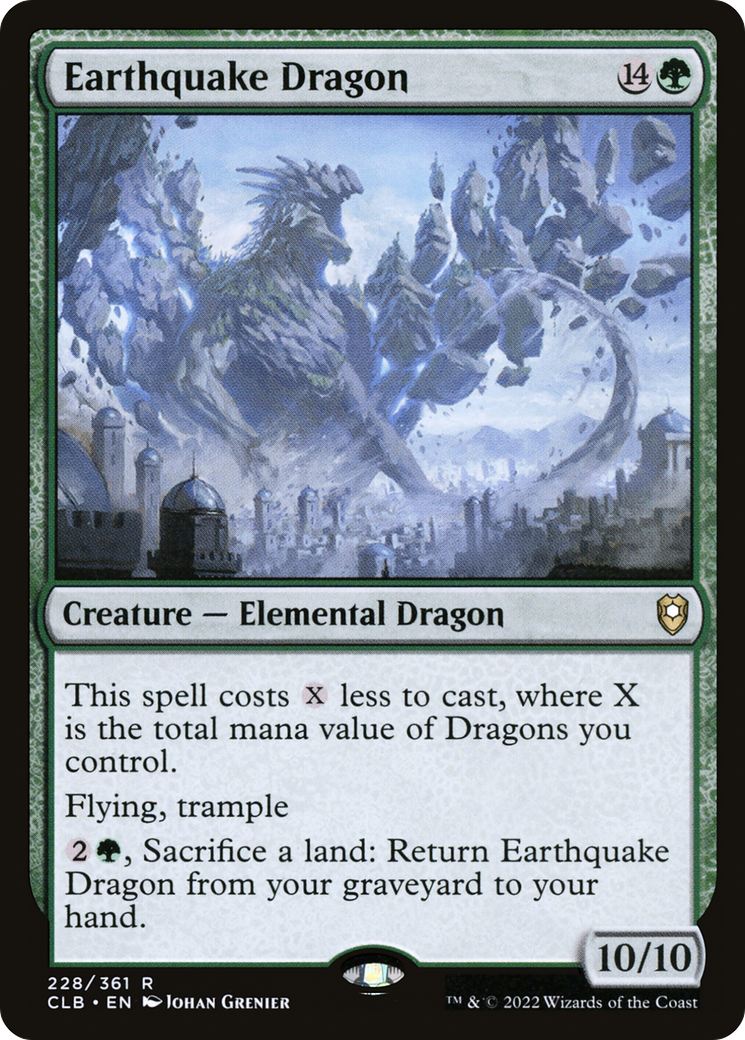 Earthquake Dragon (CLB-228) [Commander Legends: Battle for Baldur's Gate] Foil MTG Single Wizards of the Coast