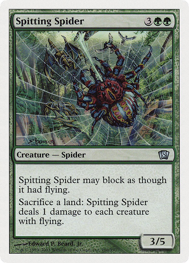 Spitting Spider (8ED-280) [8th Edition] Foil MTG Single Wizards of the Coast