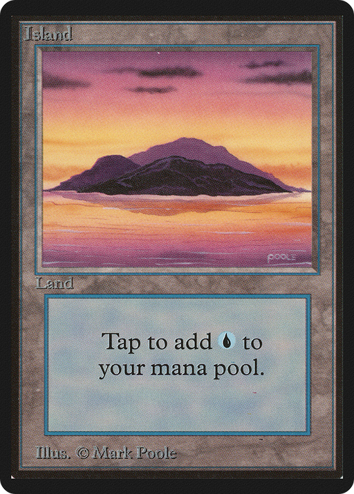 Island (LEB-291) [Oldschool] Limited Edition Beta MTG Single Wizards of the Coast
