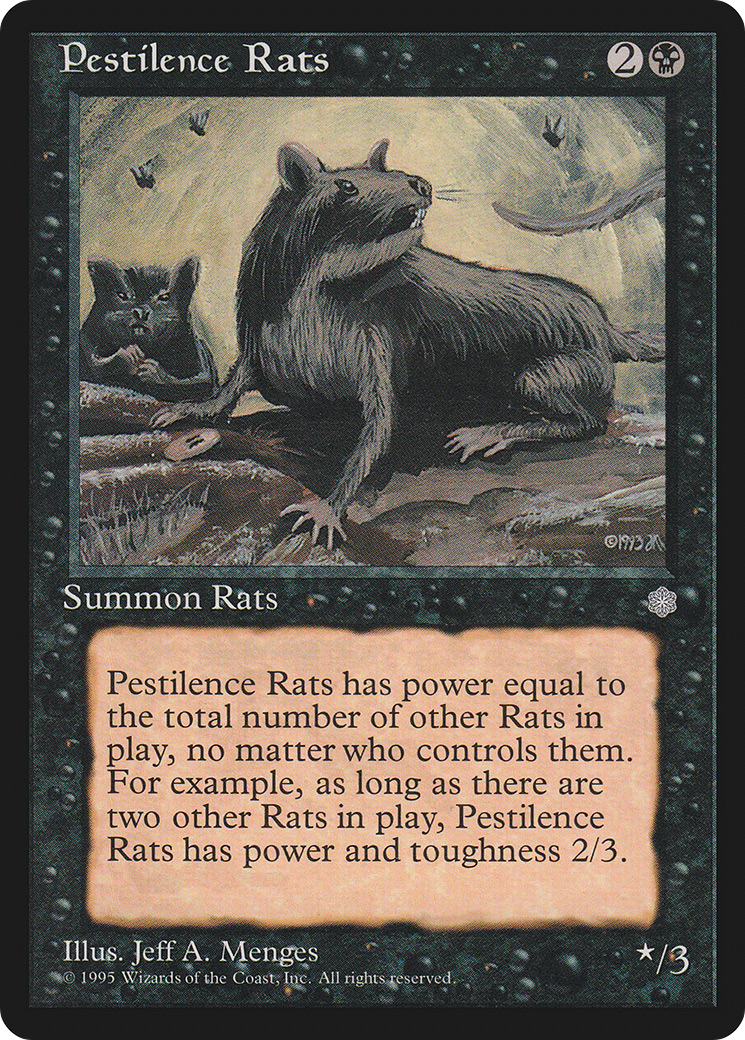 Pestilence Rats (ICE-157) [Ice Age] MTG Single Wizards of the Coast