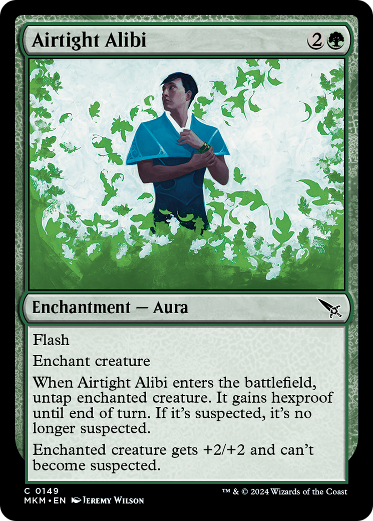 Airtight Alibi (MKM-149) [Murders at Karlov Manor] Foil MTG Single Wizards of the Coast