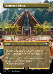 Command Tower (REX-026) [Jurassic World Collection] (Borderless) Foil MTG Single Wizards of the Coast