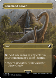 Command Tower (REX-026) [Jurassic World Collection] (Borderless) MTG Single Wizards of the Coast