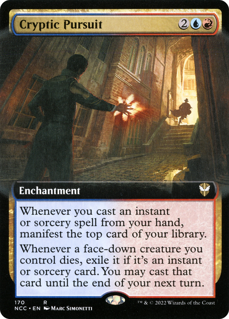 Cryptic Pursuit (NCC-170) [New Capenna Commander] (Extended Art) MTG Single Wizards of the Coast