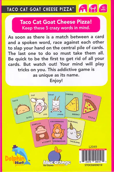 Taco Cat Goat Cheese Pizza Board Games Blue Orange Games