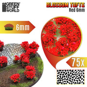 Green Stuff World: Blossom Tufts - Red 6mm Basing Materials Green Stuff World