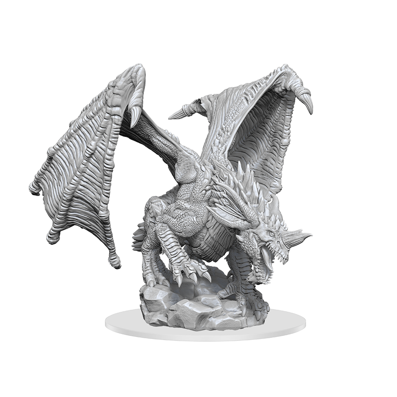D&D Nolzur's Marvelous Miniatures: W15 Young Blue Dragon Unpainted Miniatures WizKids