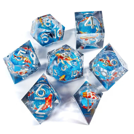Seriously Good Dice: Animal Collection 7 Die Set "Lucky Koi" Dice & Gaming Accessories Taps Imports