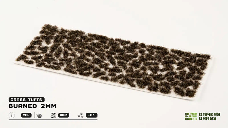 Gamer's Grass: Burned 2mm Wild 115x Basing Materials Gamer's Grass