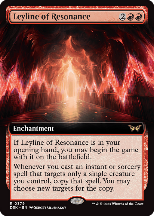 Leyline of Resonance (DSK-379) [Duskmourn: House of Horror] (Extended Art) MTG Single Wizards of the Coast