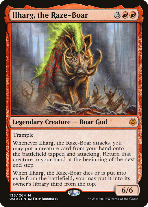 Ilharg, the Raze-Boar (WAR-133) [War of the Spark] MTG Single Wizards of the Coast